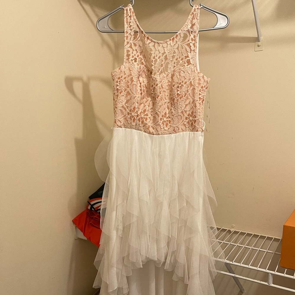 Half up half down formal dress